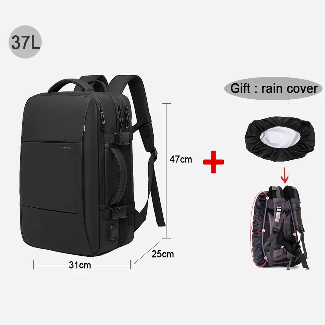 17.3 Laptop Waterproof Men's Expandable Travel Business Aesthetic Backpack