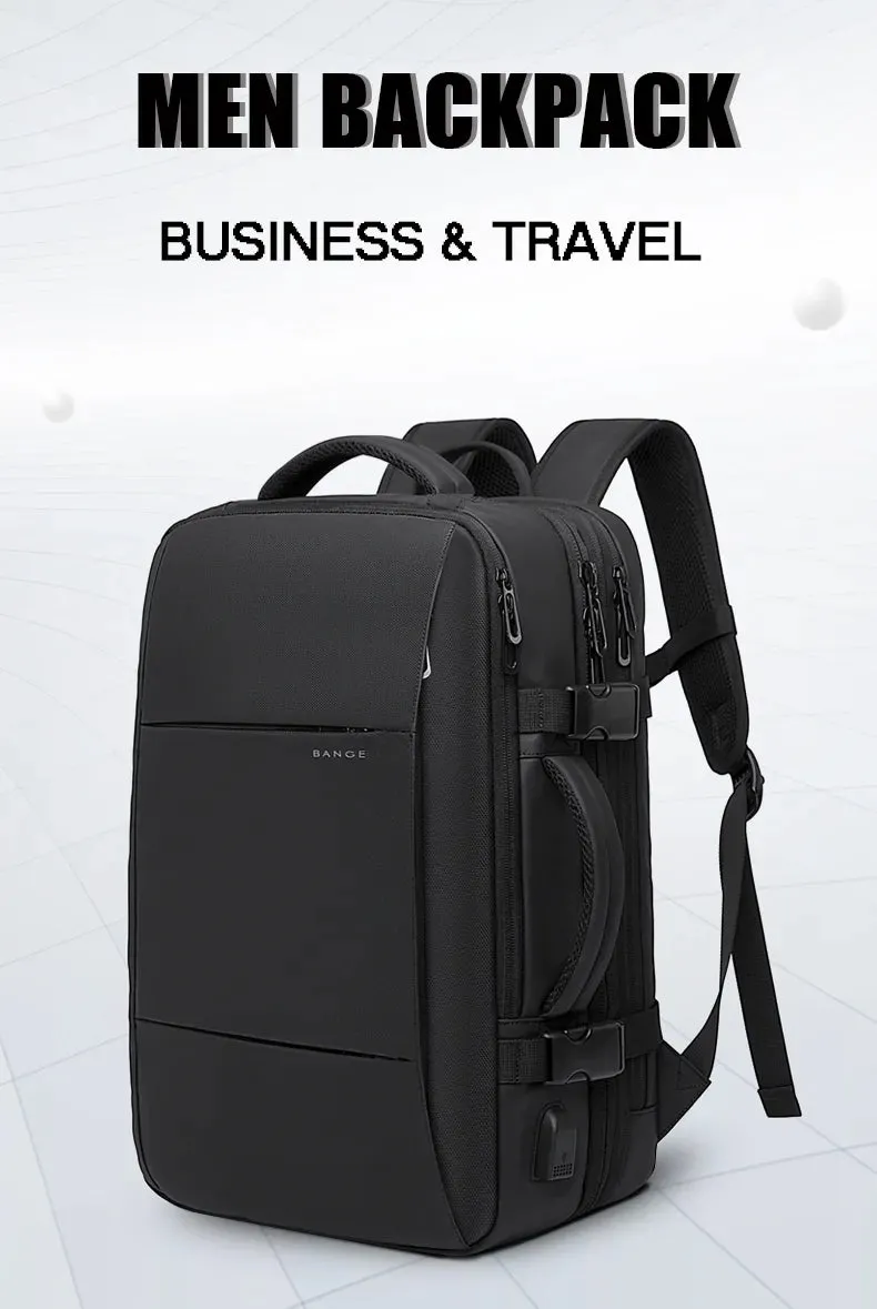 17.3 Laptop Waterproof Men's Expandable Travel Business Aesthetic Backpack