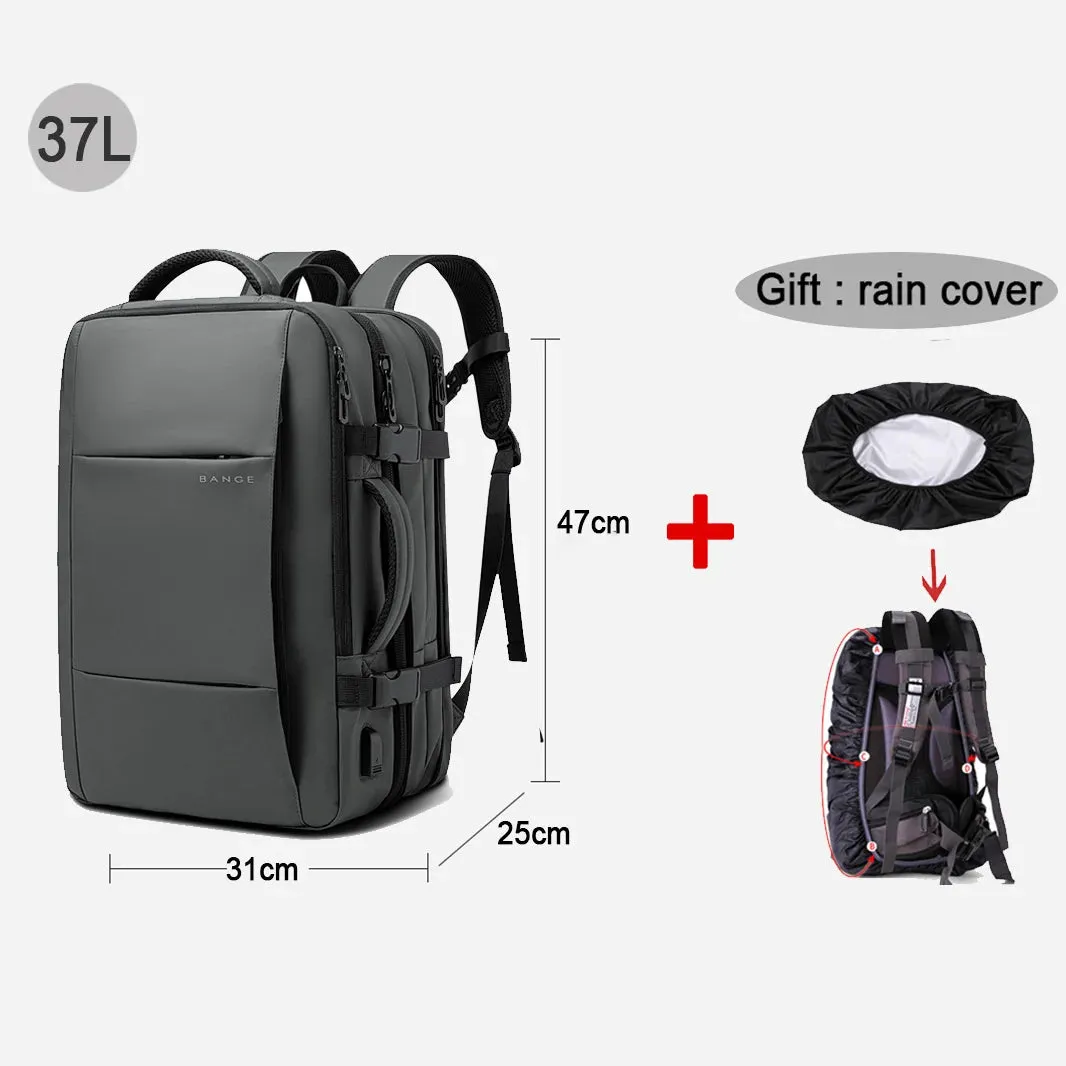17.3 Laptop Waterproof Men's Expandable Travel Business Aesthetic Backpack