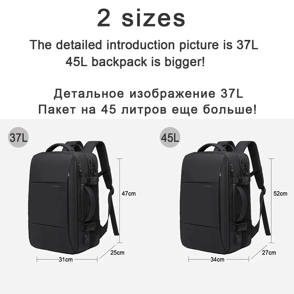 17.3 Laptop Waterproof Men's Expandable Travel Business Aesthetic Backpack