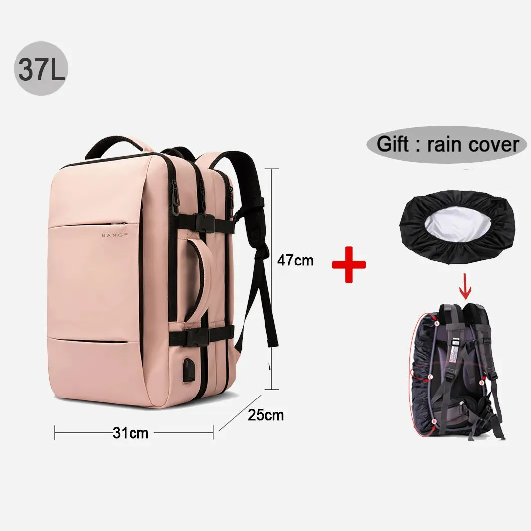 17.3 Laptop Waterproof Men's Expandable Travel Business Aesthetic Backpack