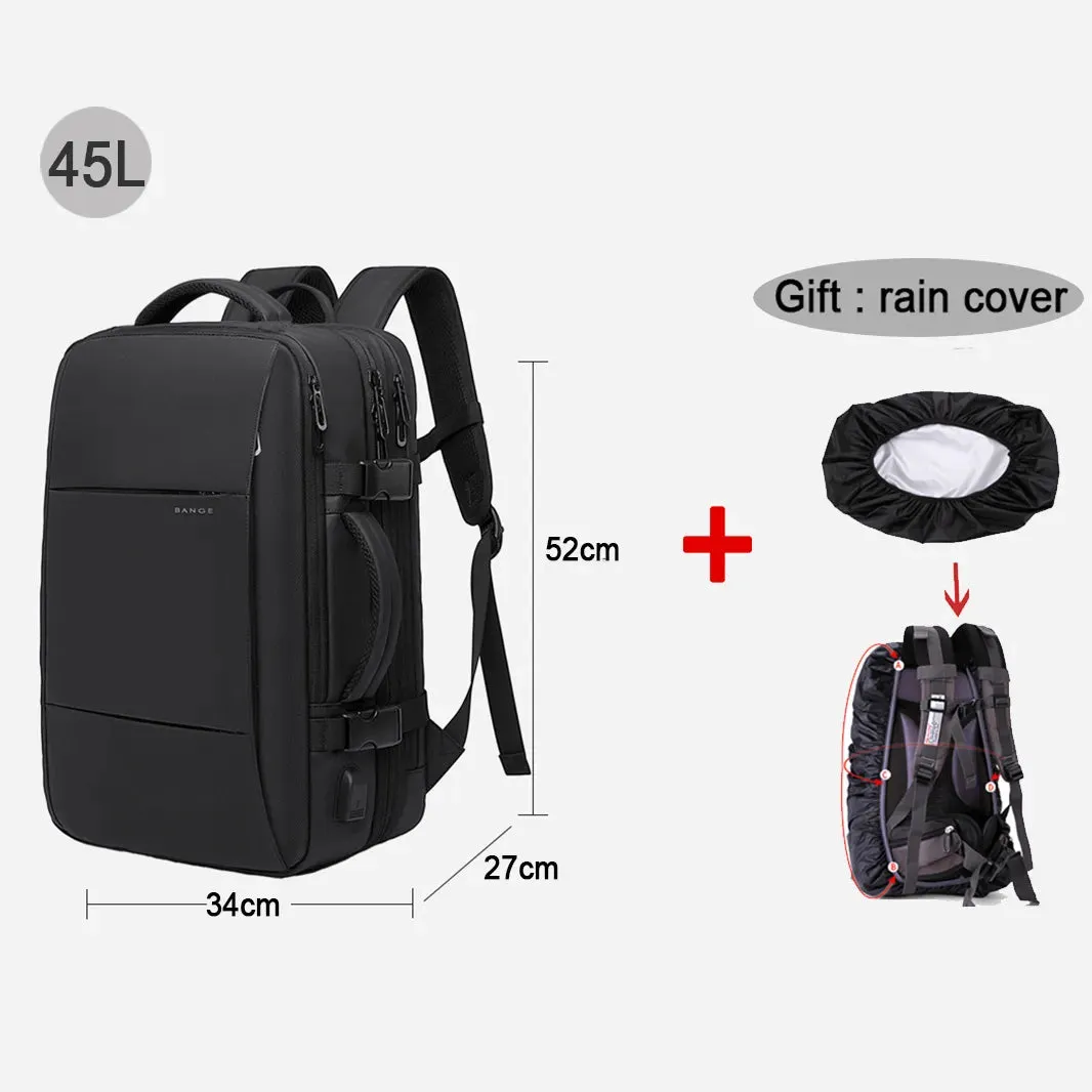 17.3 Laptop Waterproof Men's Expandable Travel Business Aesthetic Backpack