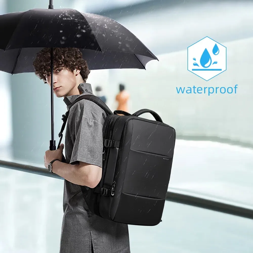 17.3 Laptop Waterproof Men's Expandable Travel Business Aesthetic Backpack