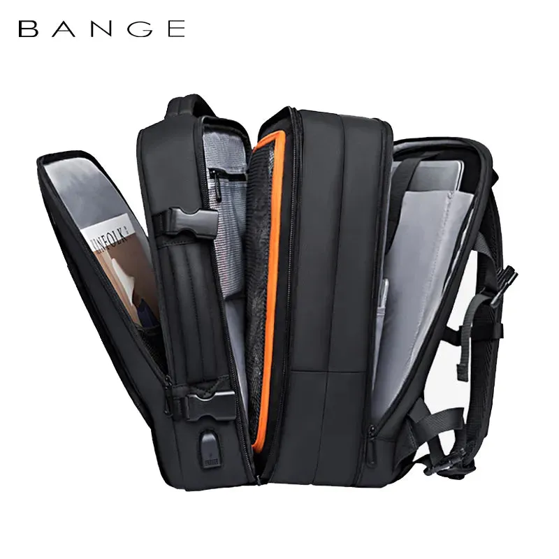 17.3 Laptop Waterproof Men's Expandable Travel Business Aesthetic Backpack