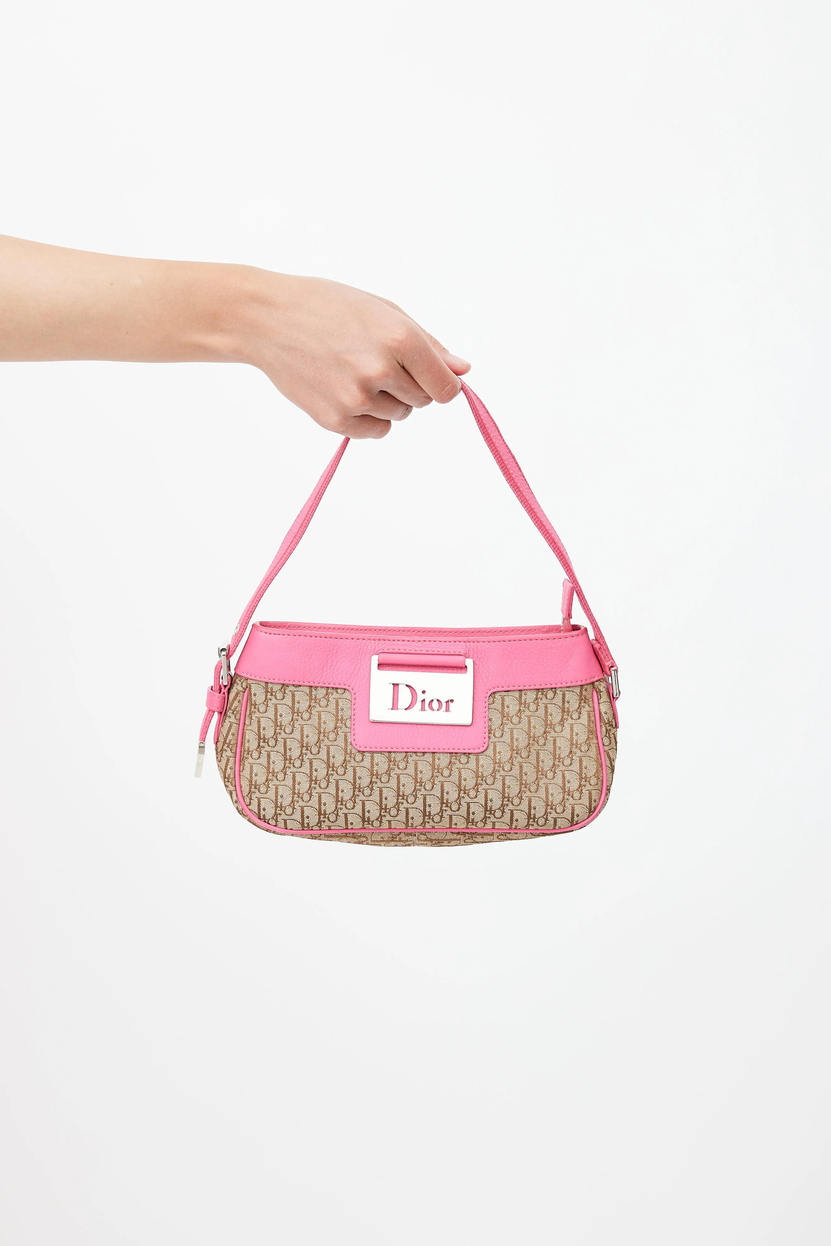 2005 Beige & Pink Diorissimo Pochette Bag