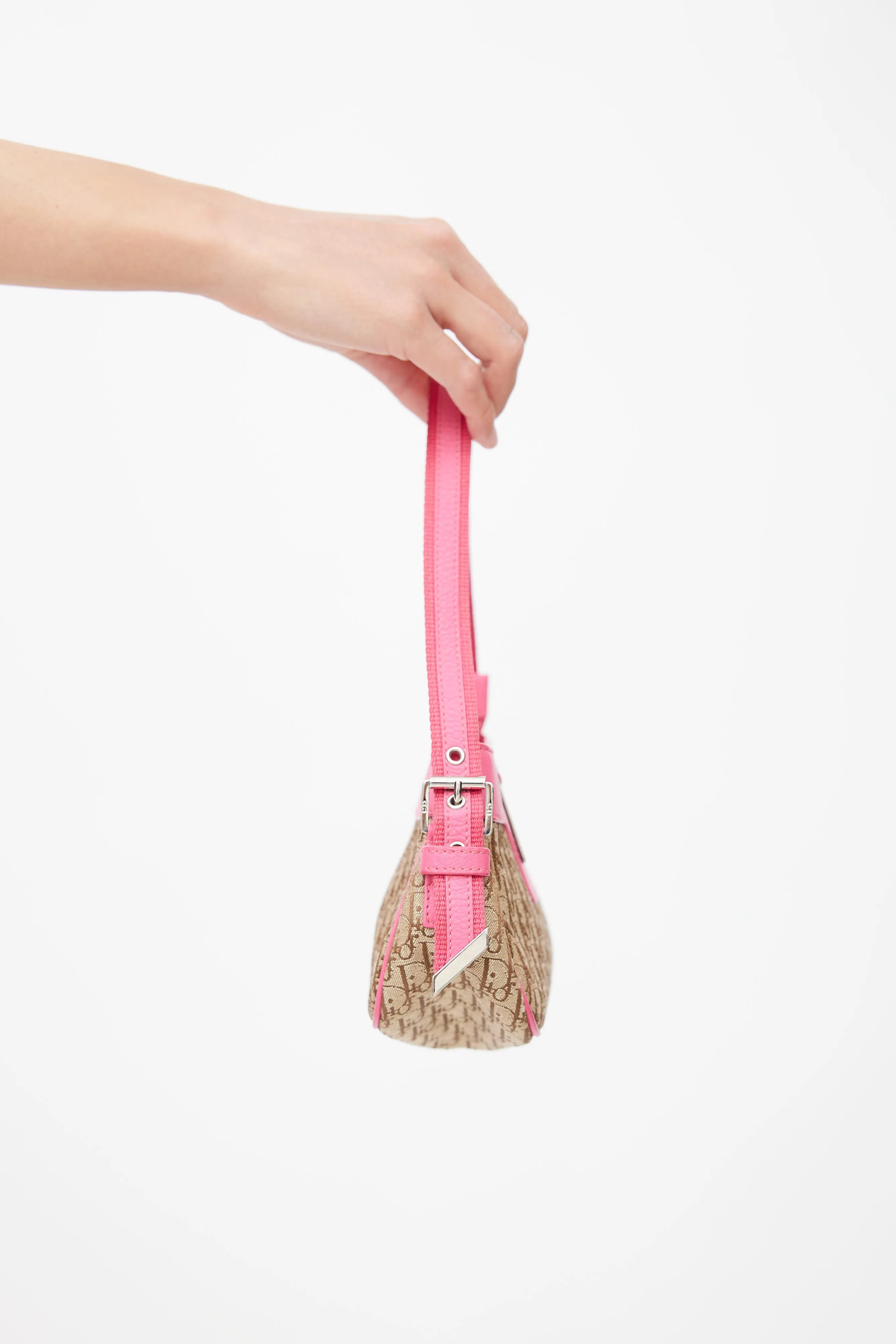 2005 Beige & Pink Diorissimo Pochette Bag