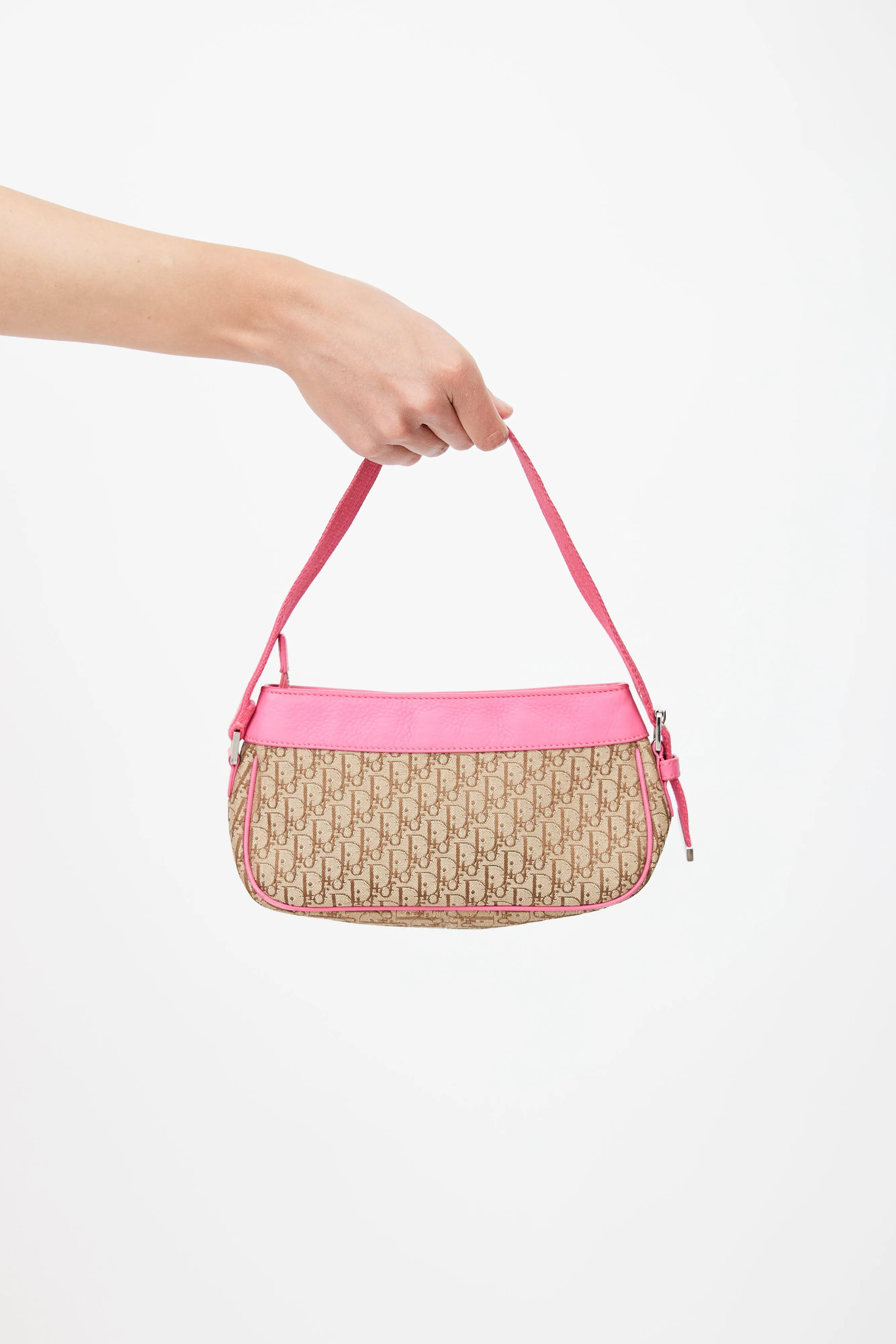 2005 Beige & Pink Diorissimo Pochette Bag