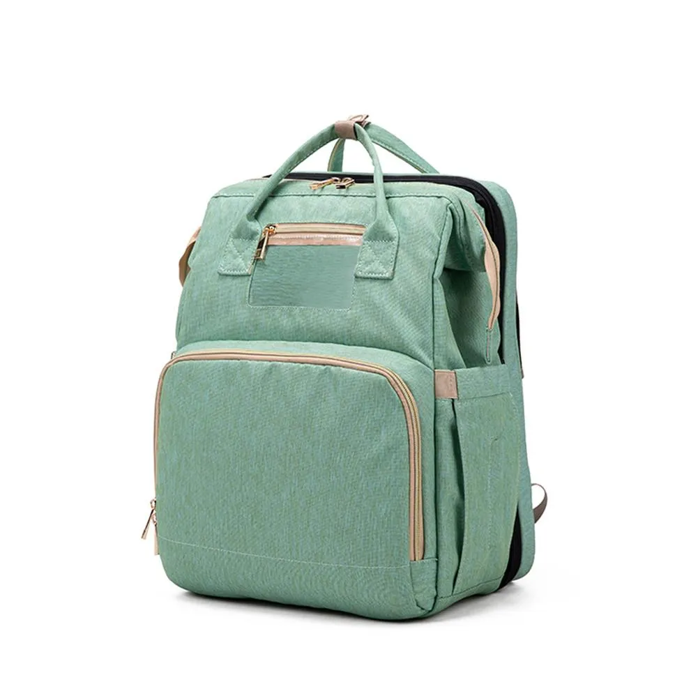 4-in-1 Diaper Bag Travel Baby Bassinet with Stroller Organizer Nappy Change Pad