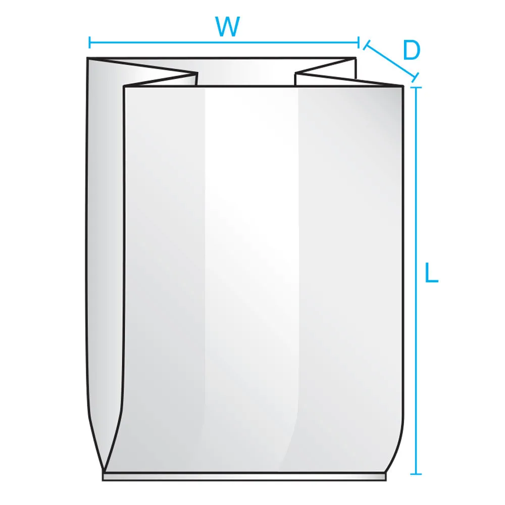 8" x 4" x 22" x 1.5 mil 10 Lb. Clear Eco-Manufactured Plastic Ice Bags (Case of 1,000)