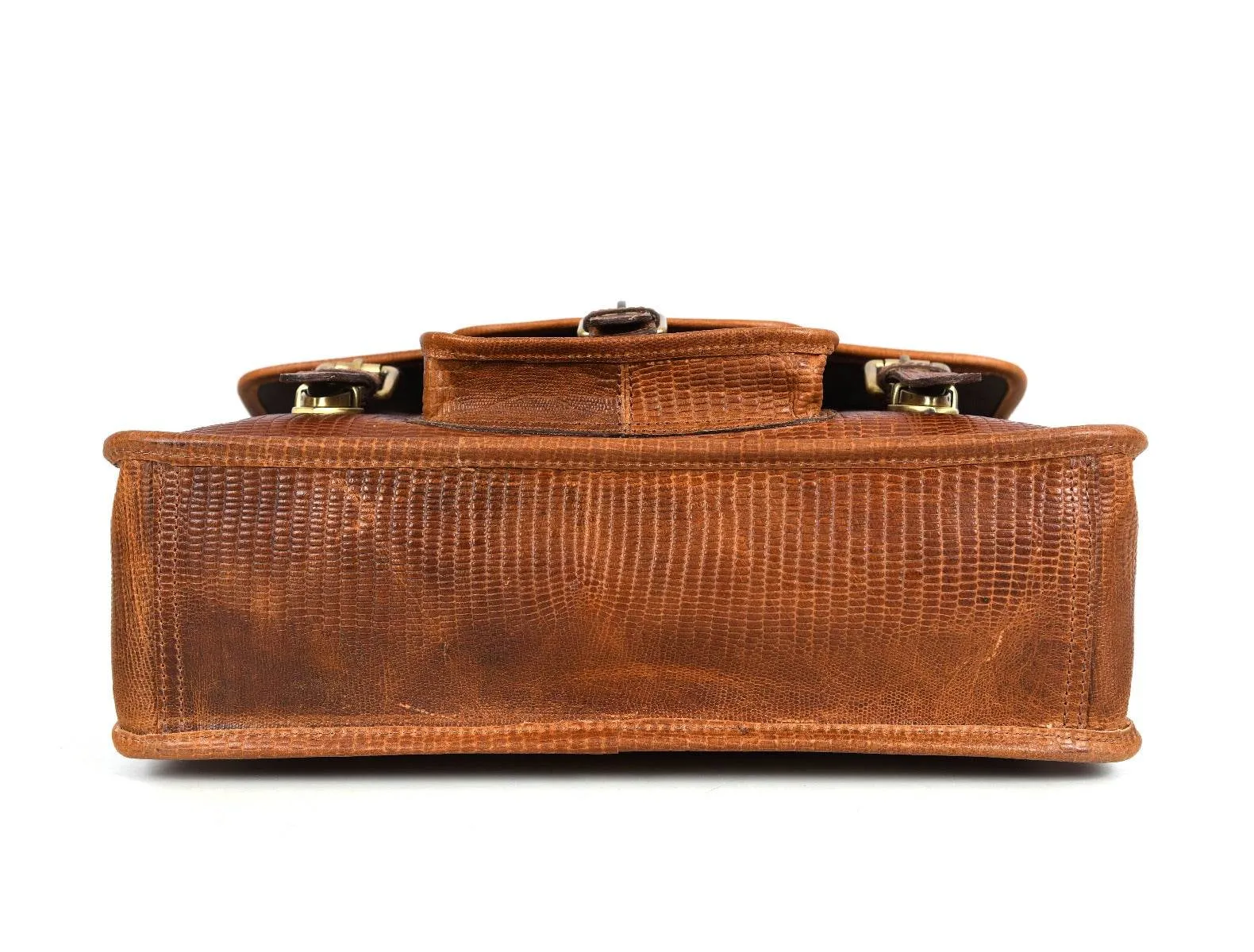 Aaron Leather Goods leather Briefcase & Organizer Combo