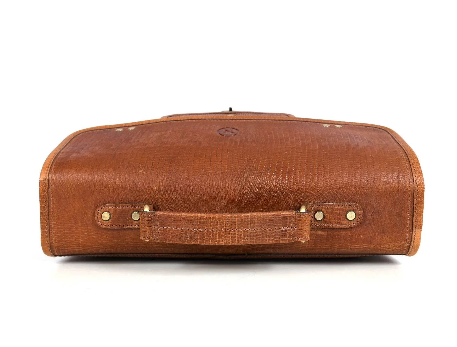Aaron Leather Goods leather Briefcase & Organizer Combo