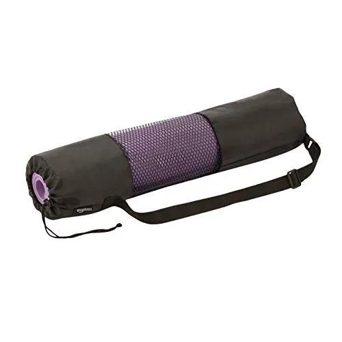 Amazon Basics 0.6 cm Thick TPE Yoga Mat 6 Piece Set, Purple