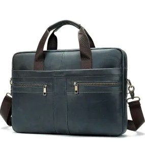 Angelo Ricci™ High Quality Luxury Business Leather Briefcase