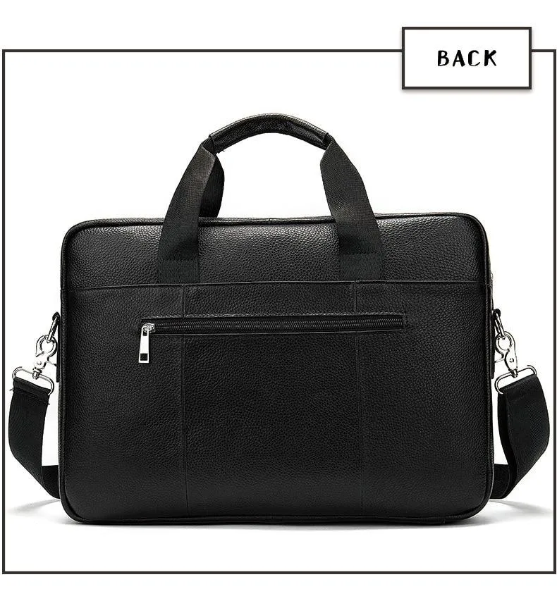 Angelo Ricci™ High Quality Luxury Business Leather Briefcase