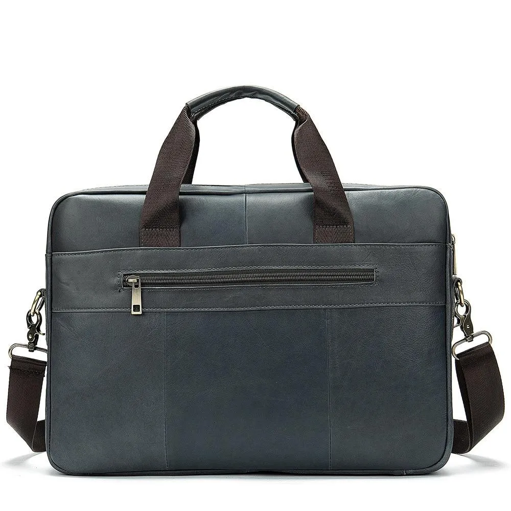 Angelo Ricci™ High Quality Luxury Business Leather Briefcase