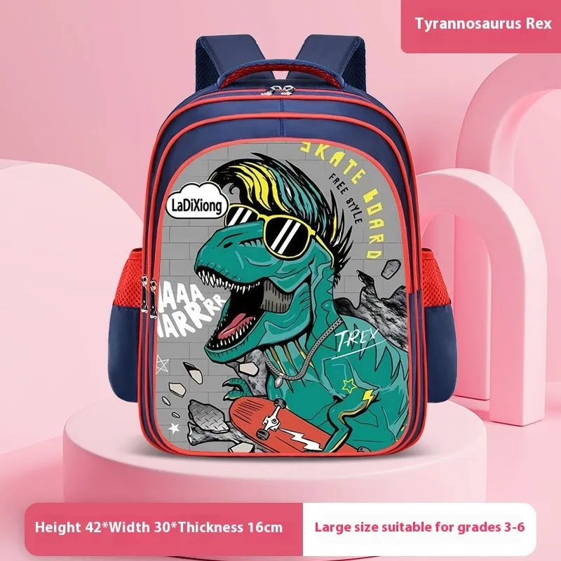 Astronaut Schoolbag Boy Double Shoulders Backpack Grade 3-4
