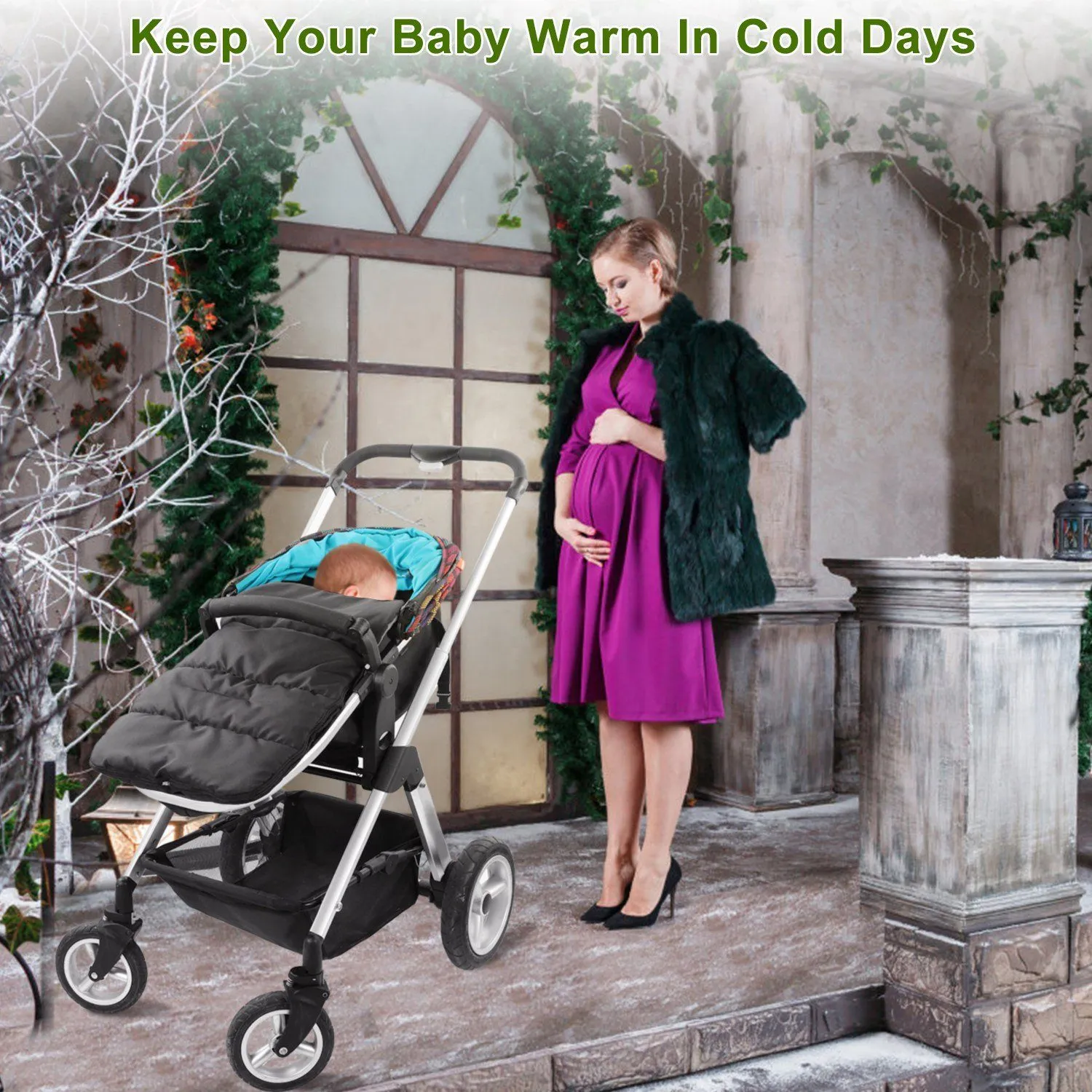 Baby Stroller Sleeping Bag Newborn Swaddle Wrap Toddler Footmuff Blanket
