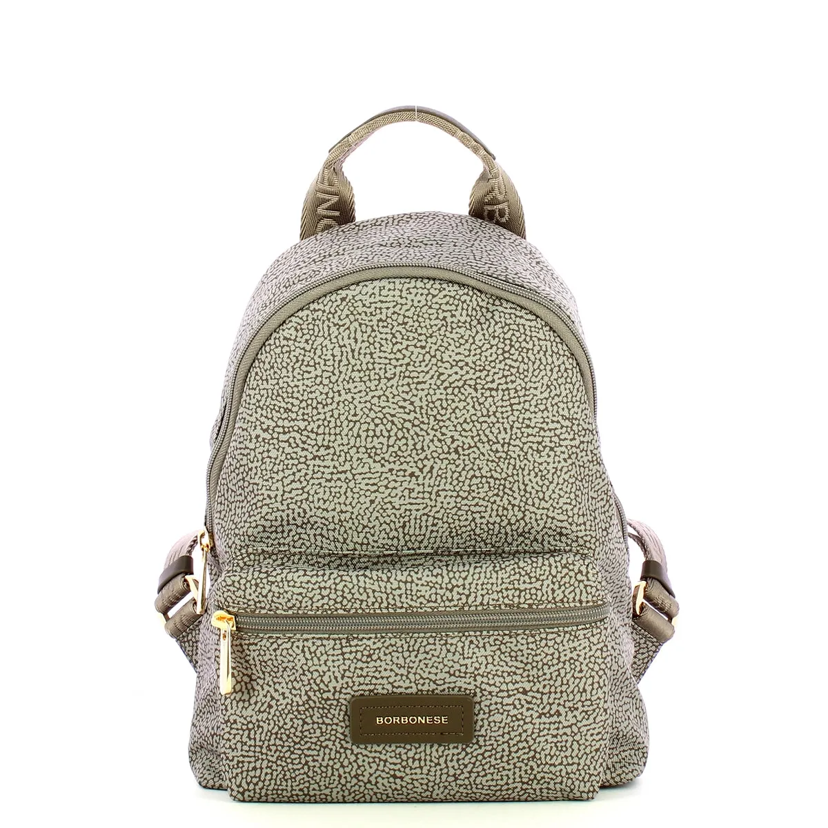Borbonese - Zaino Small Tortora Marrone - 224069J47 - TORTORA/MARRONE