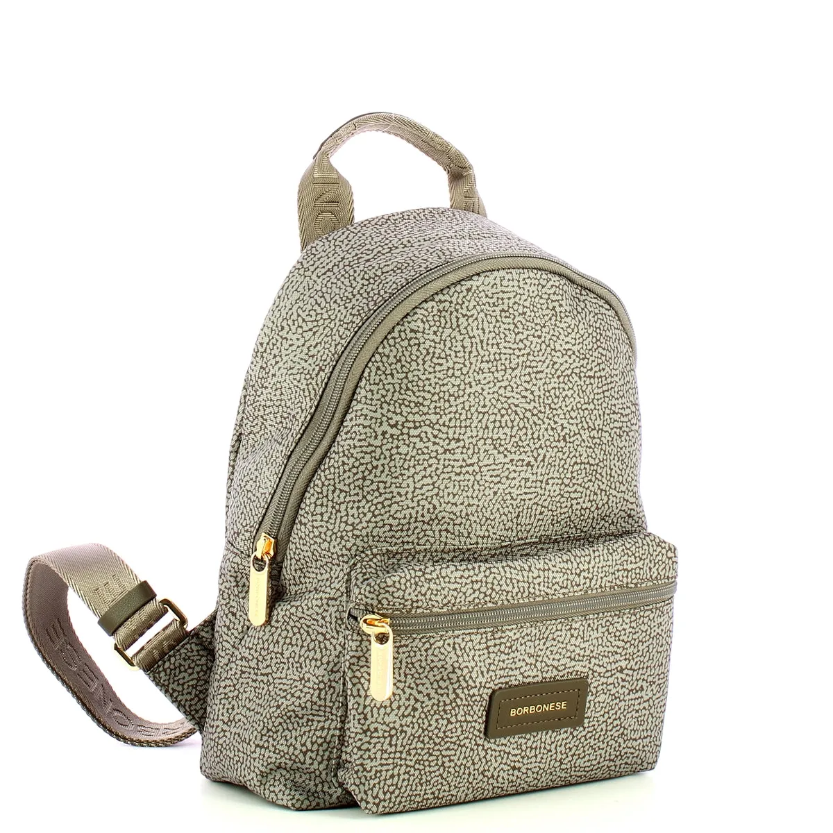 Borbonese - Zaino Small Tortora Marrone - 224069J47 - TORTORA/MARRONE