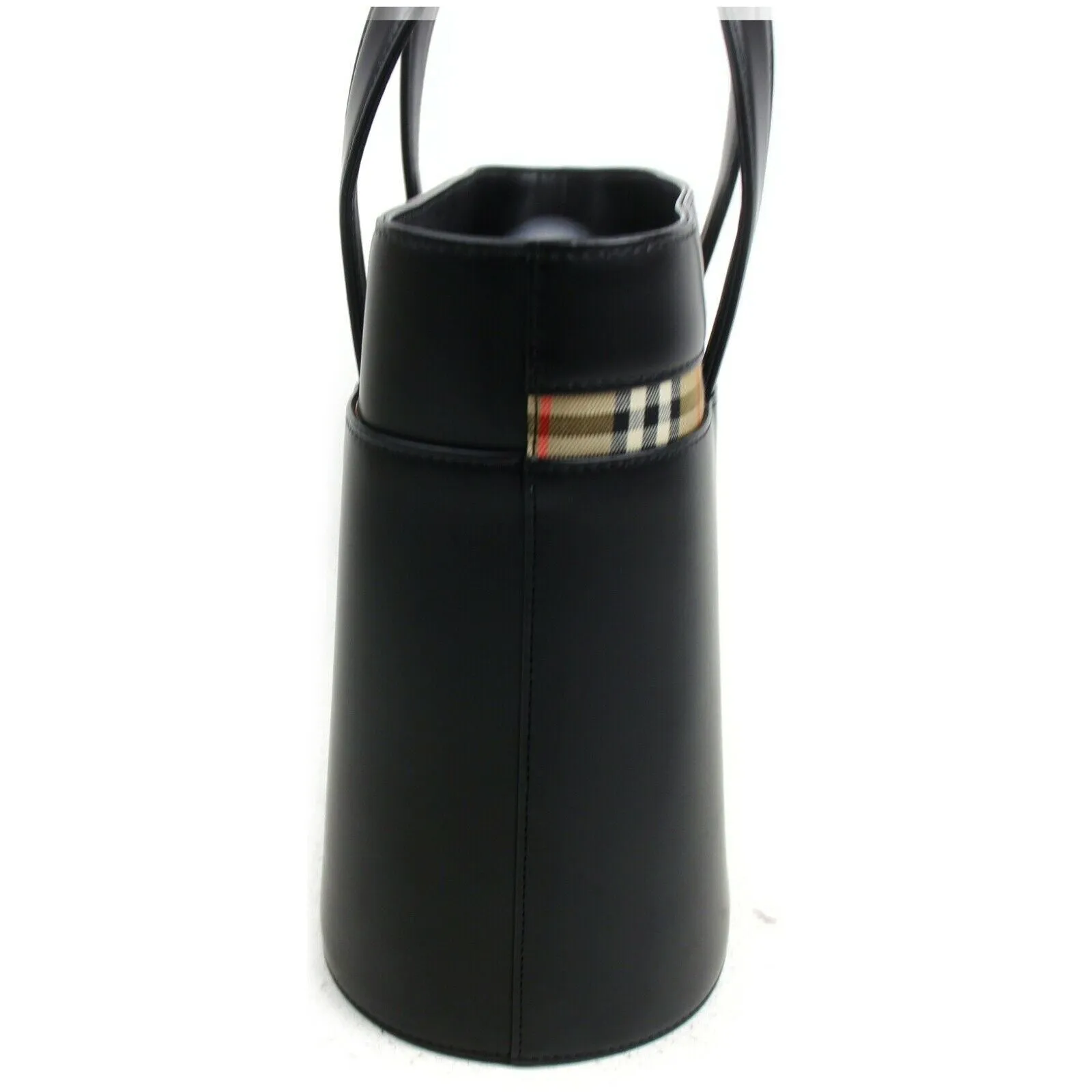 Brand Inspired Trendy Inspired Burberry London Hand Bag Black Leather (shc7-10898)