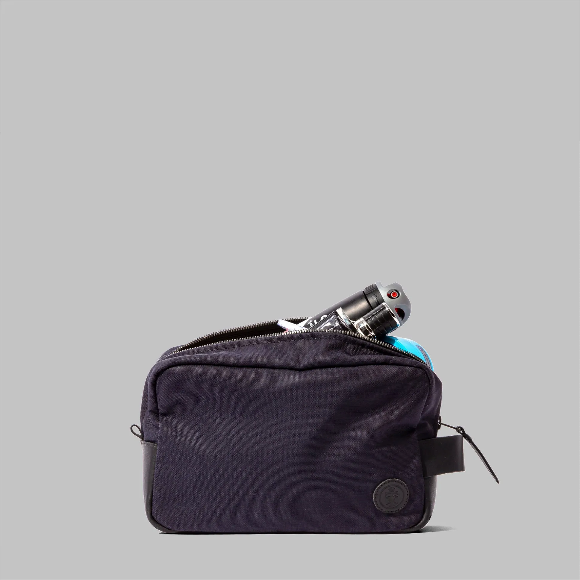 Brindley Navy Nylon Wash Bag