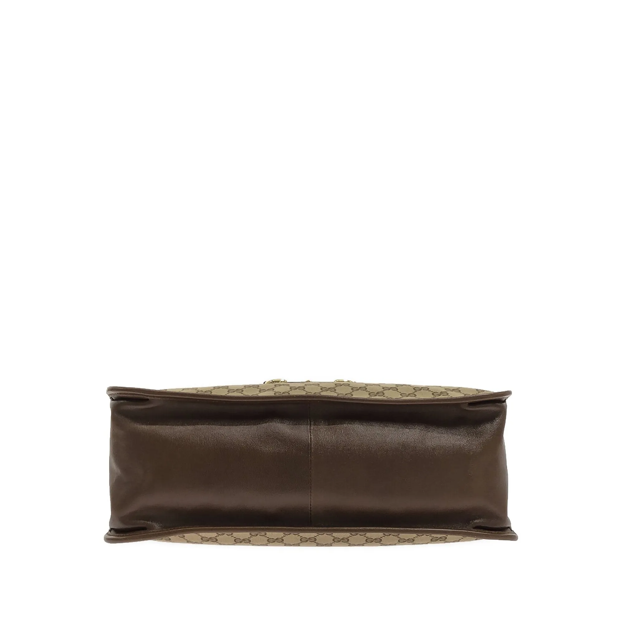 Brown Gucci GG Canvas Horsebit 1955 Tote Bag