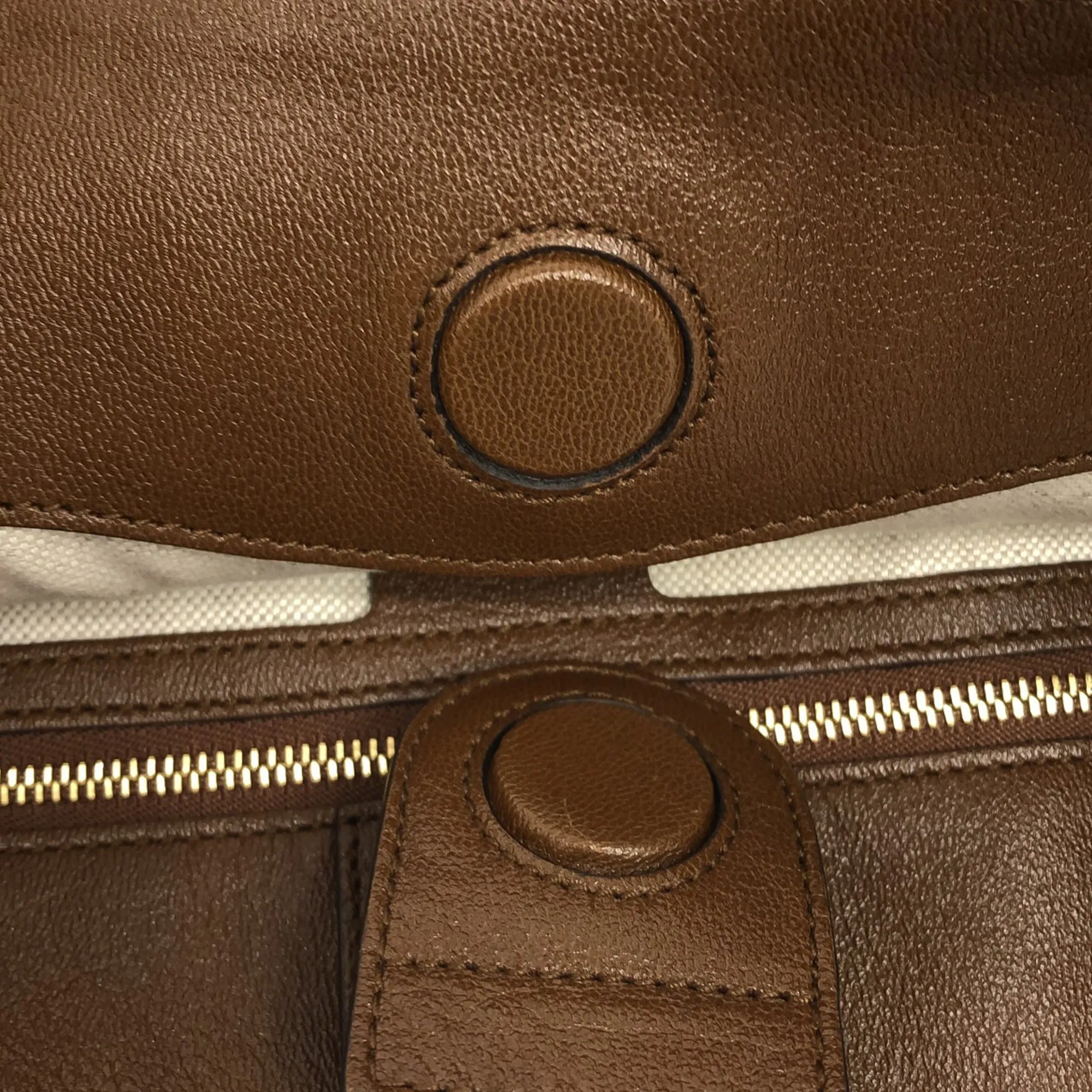 Brown Gucci GG Canvas Horsebit 1955 Tote Bag
