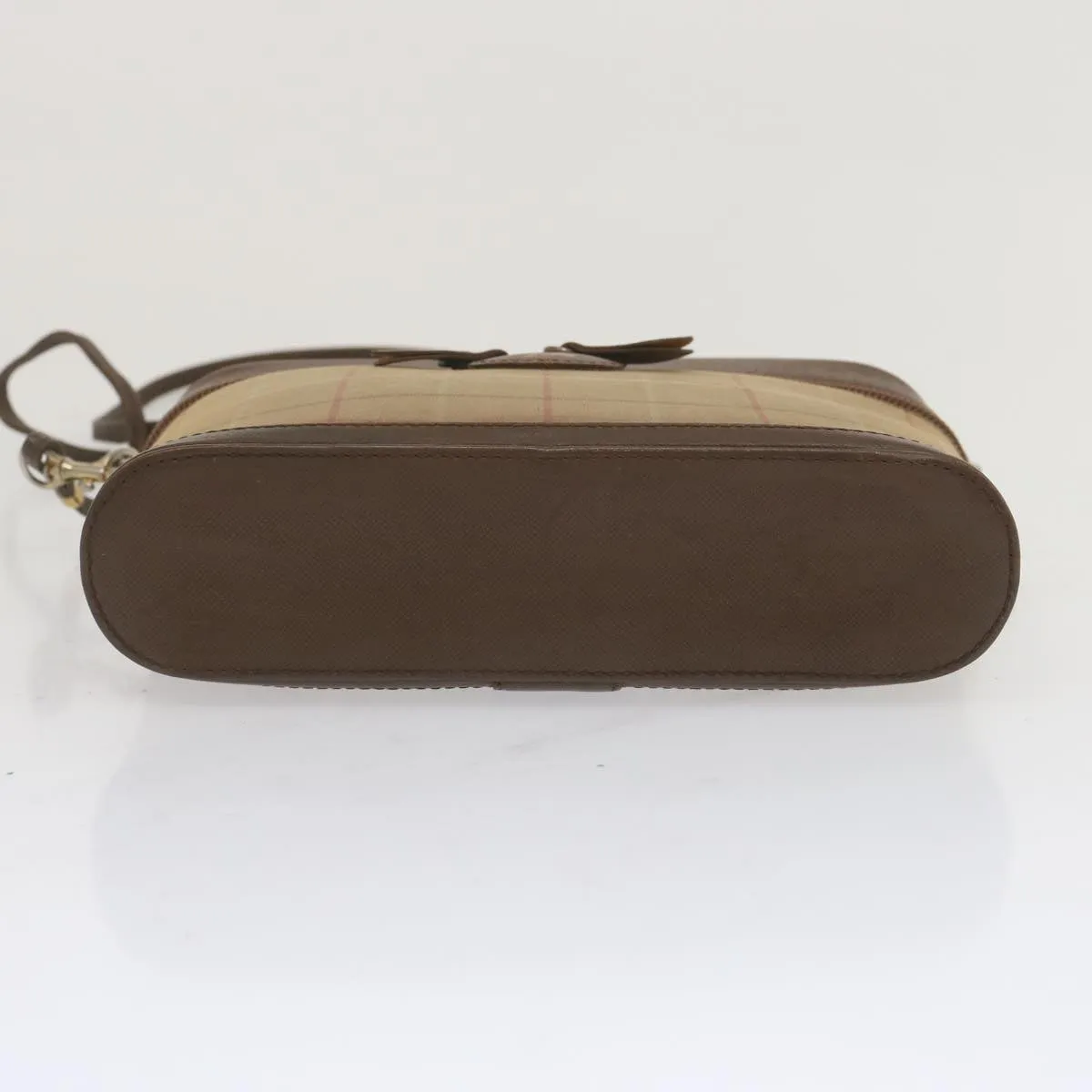 BURBERRYSs Nova Check Shoulder Bag Canvas Beige Auth bs12797