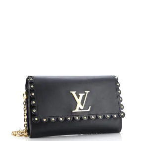 Chain Louise Clutch Studded Leather MM