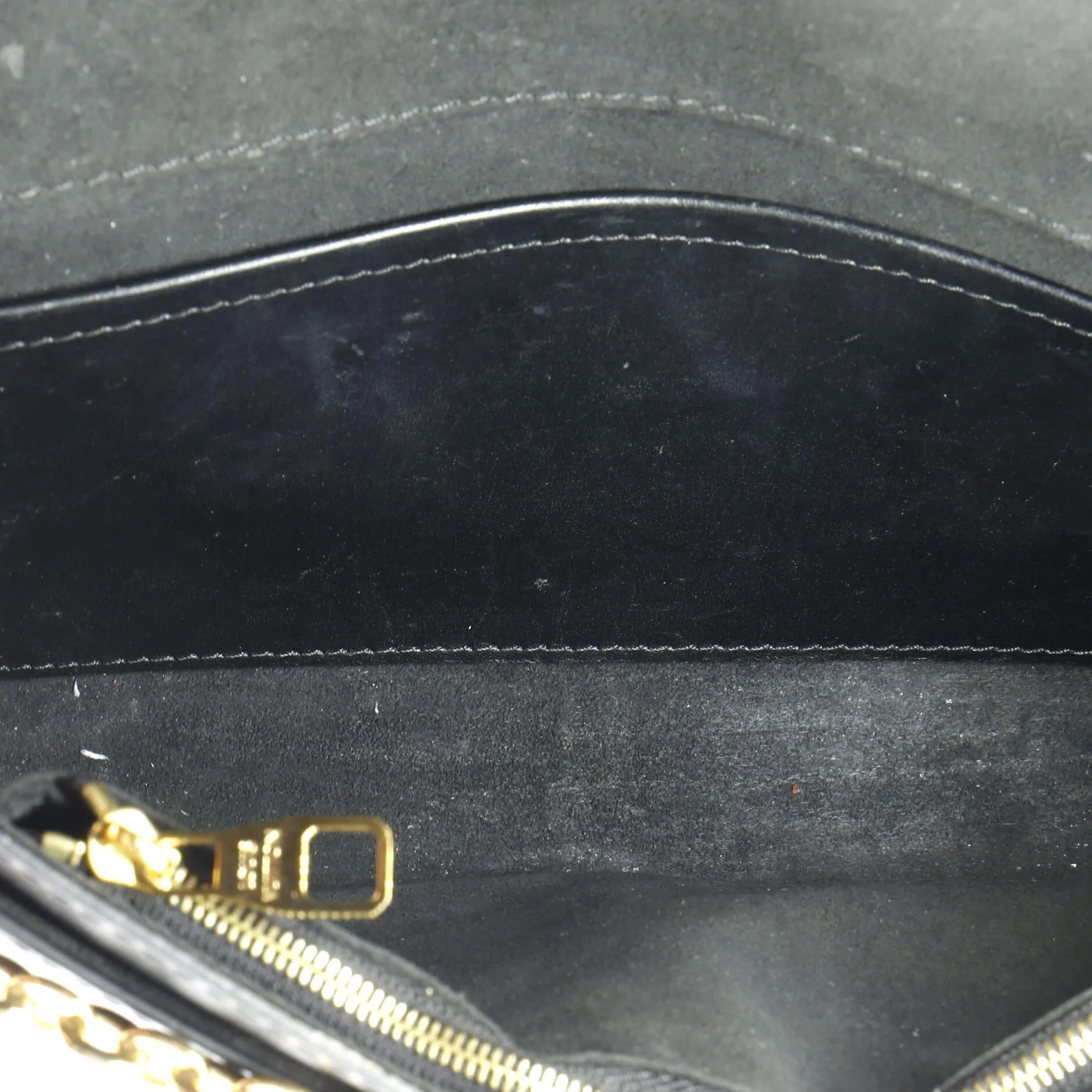 Chain Louise Clutch Studded Leather MM