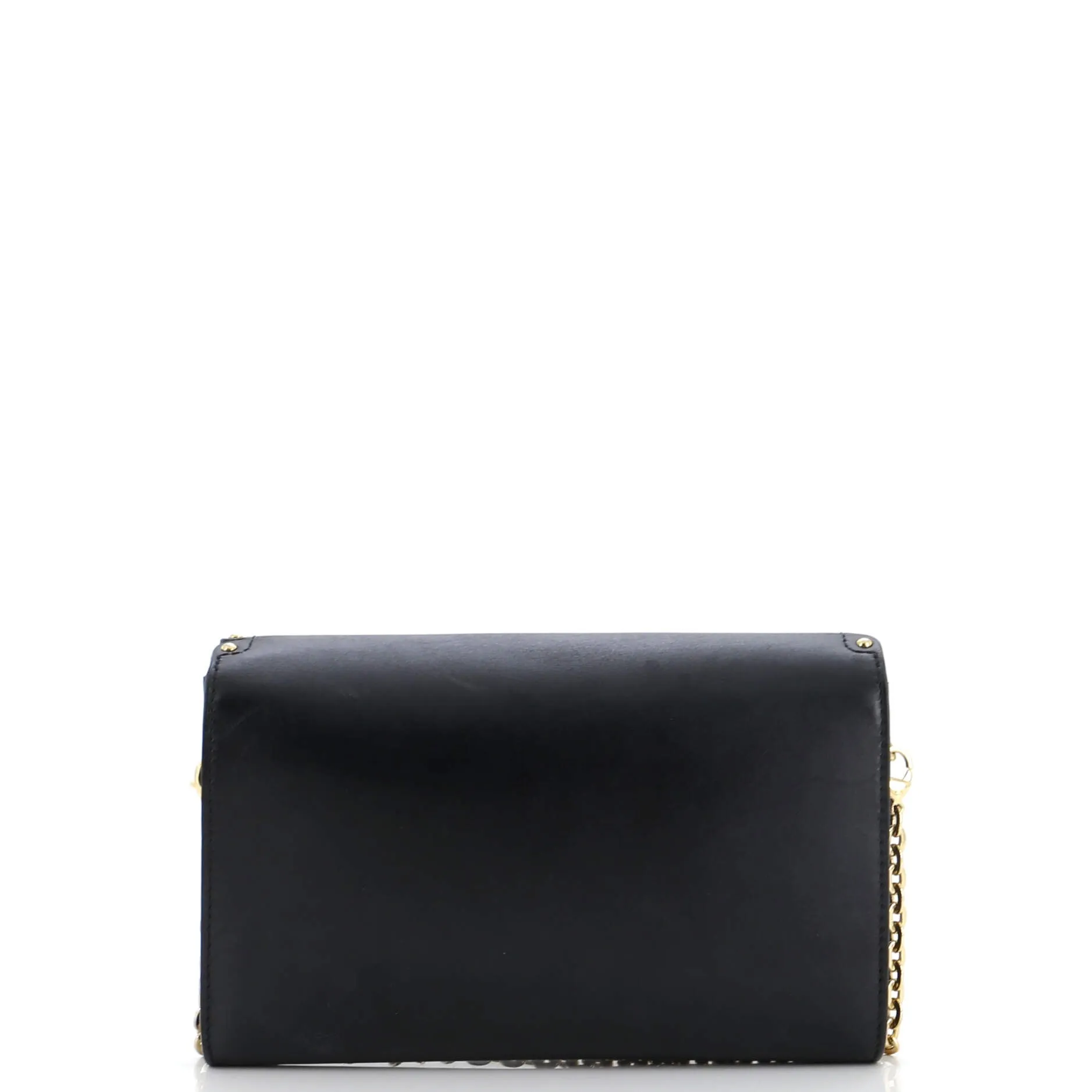 Chain Louise Clutch Studded Leather MM
