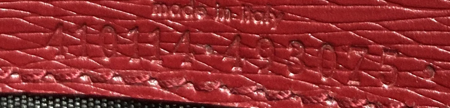 Chain Wallet Blooms Print Leather