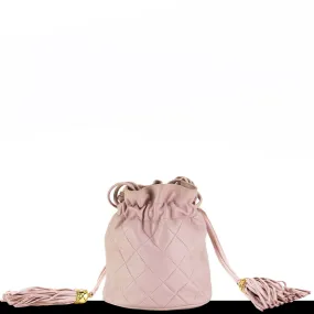 Chanel Pink Lambskin Mini Vintage Drawstring