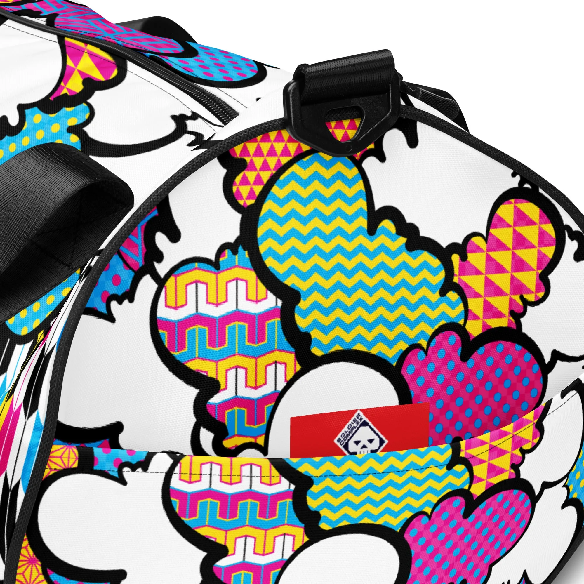 CMYK Graffiti Clouds Gym Bag