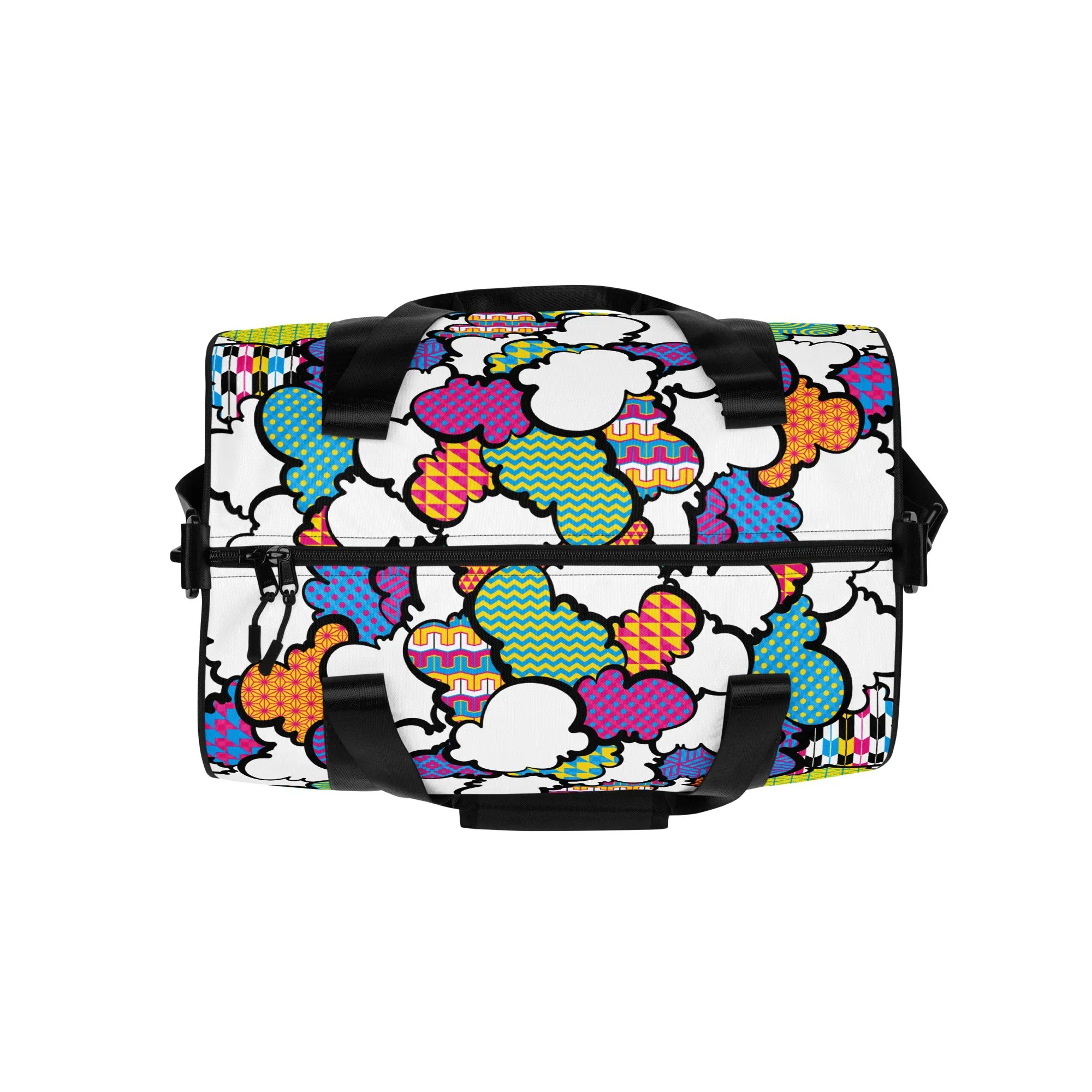 CMYK Graffiti Clouds Gym Bag