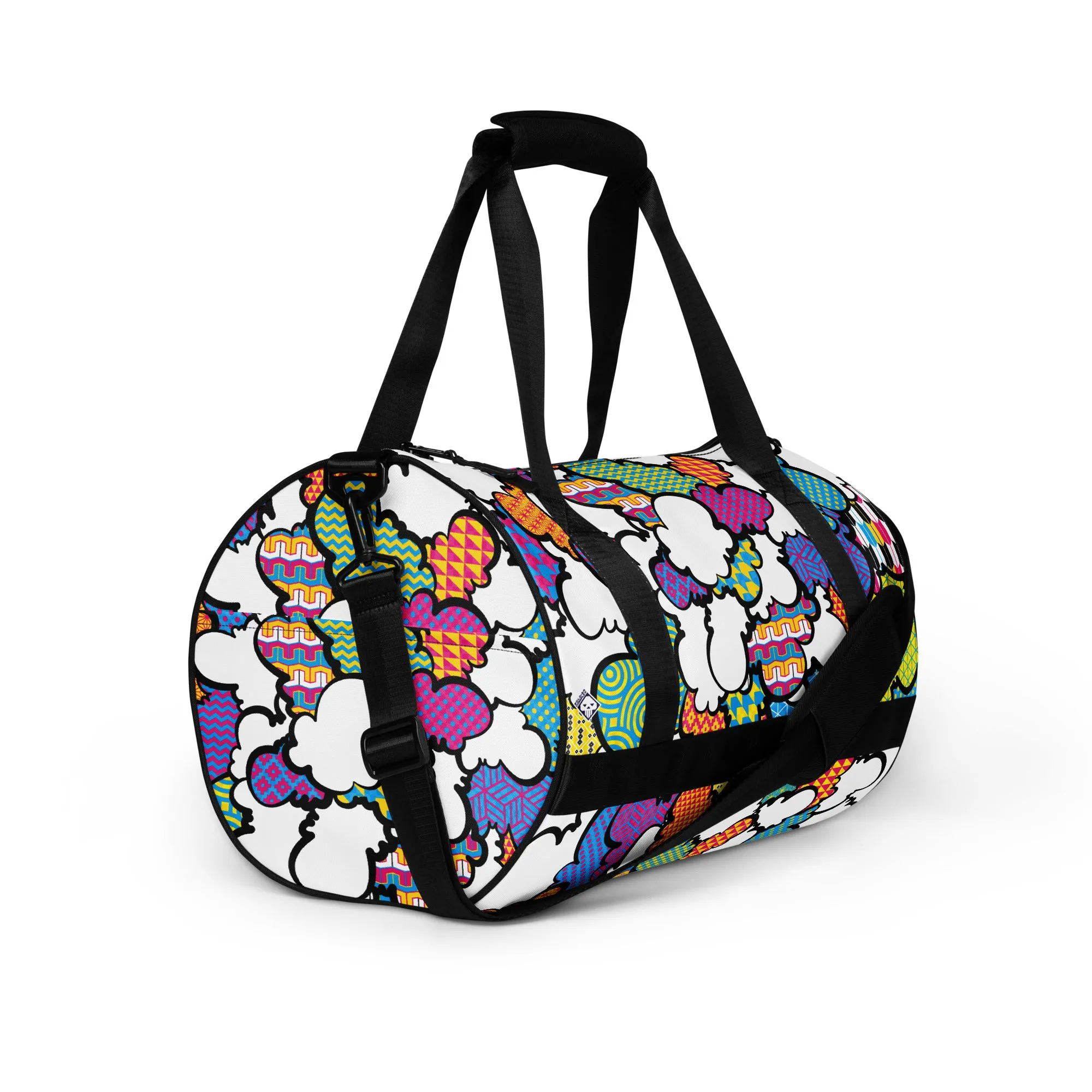CMYK Graffiti Clouds Gym Bag