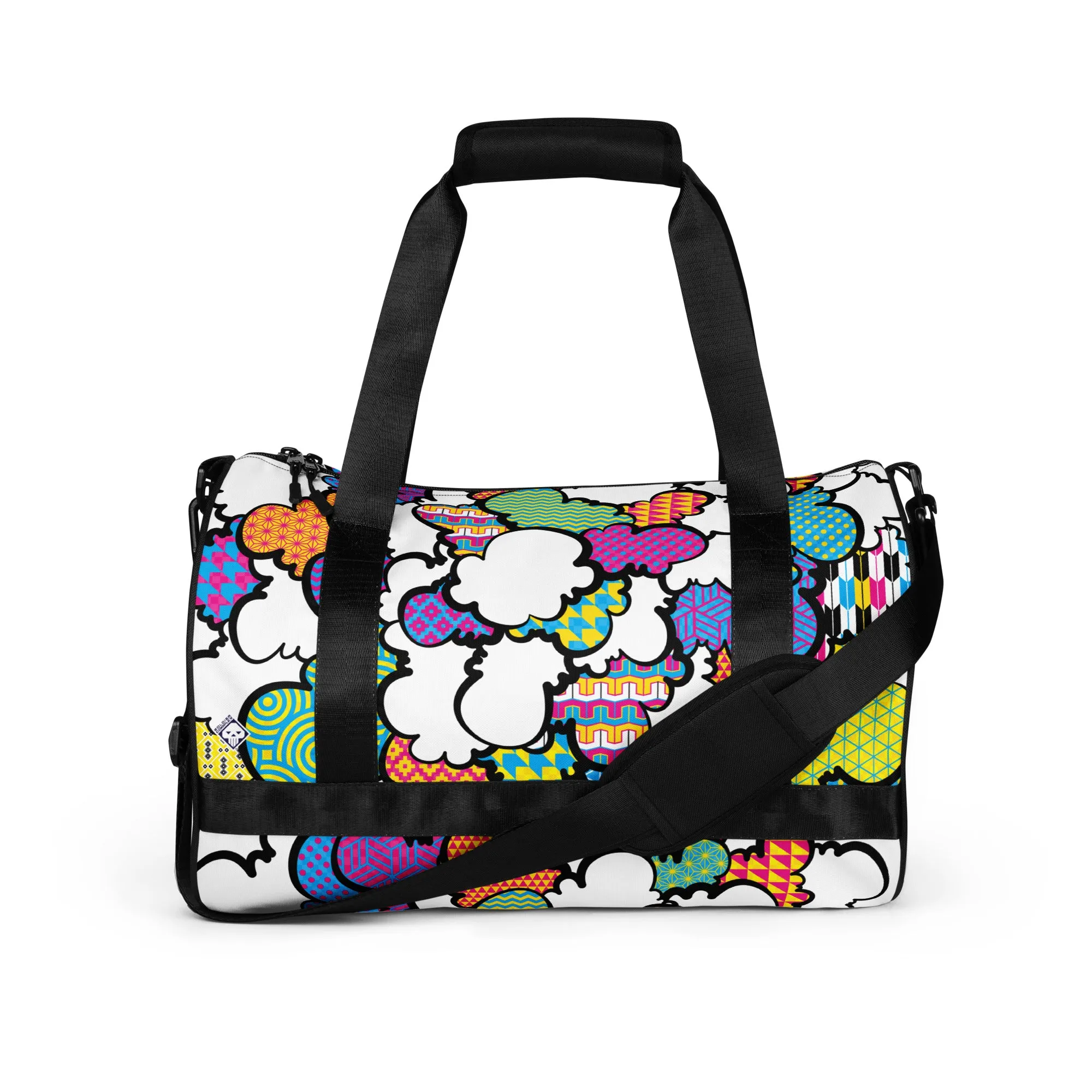 CMYK Graffiti Clouds Gym Bag