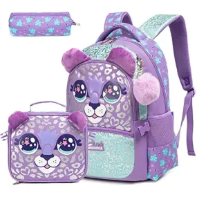 Cute Girls School Backpack Set