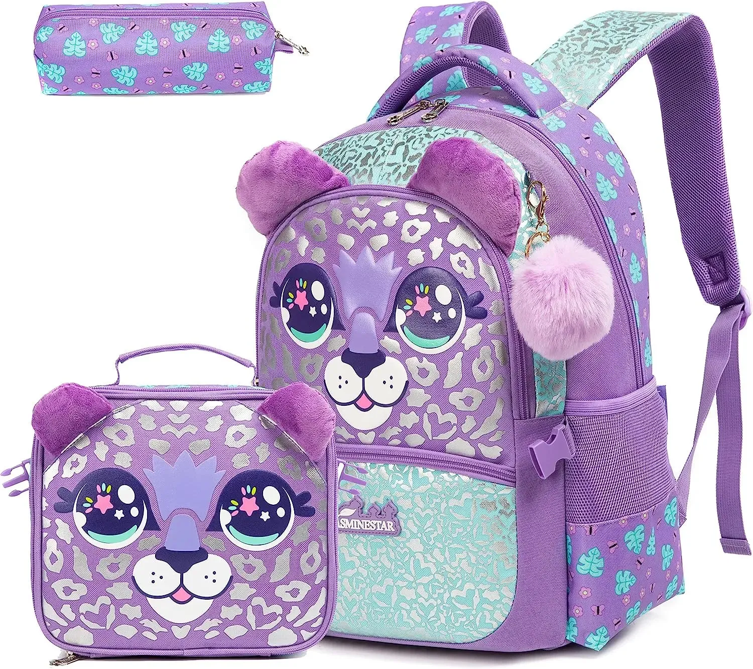 Cute Girls School Backpack Set