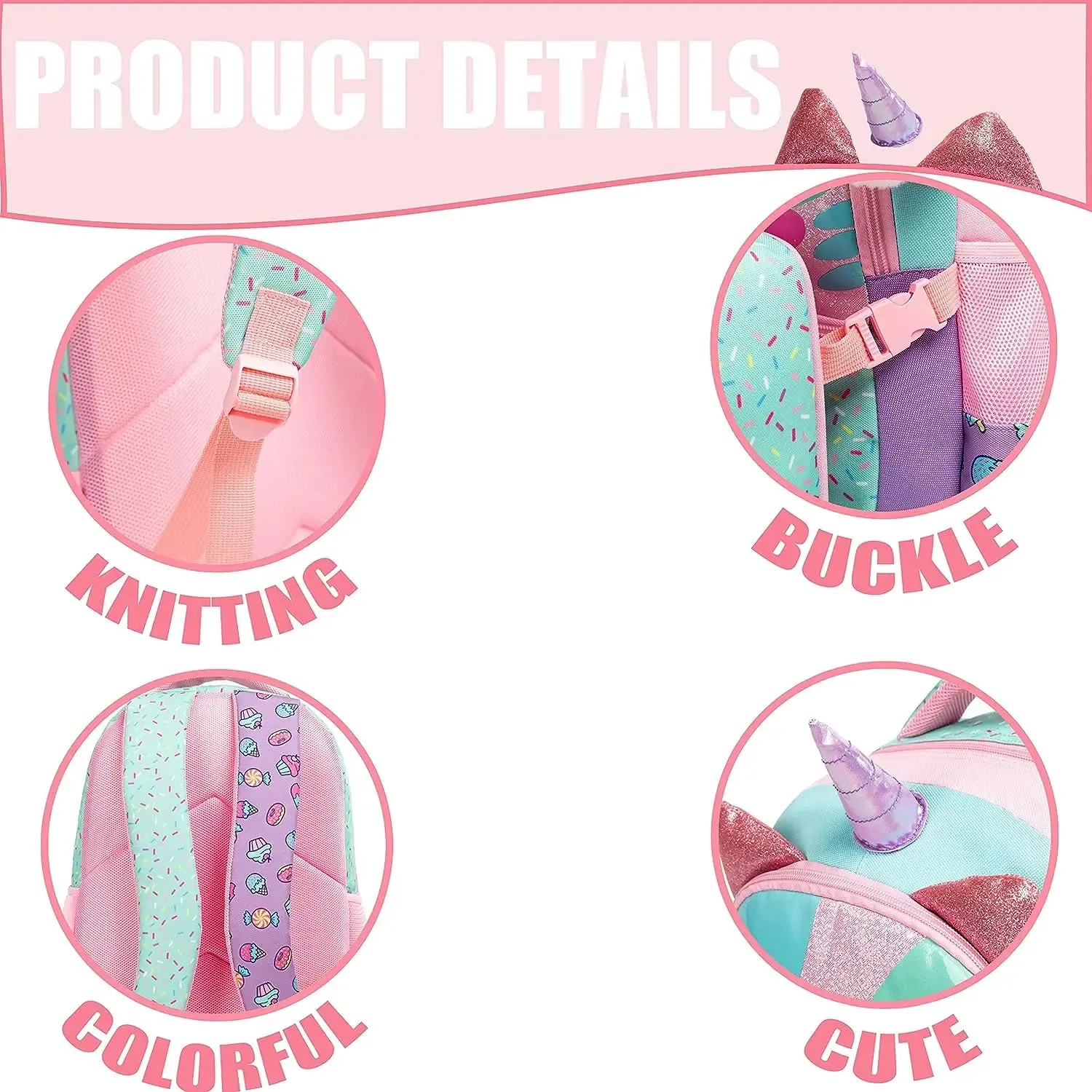 Cute Girls School Backpack Set