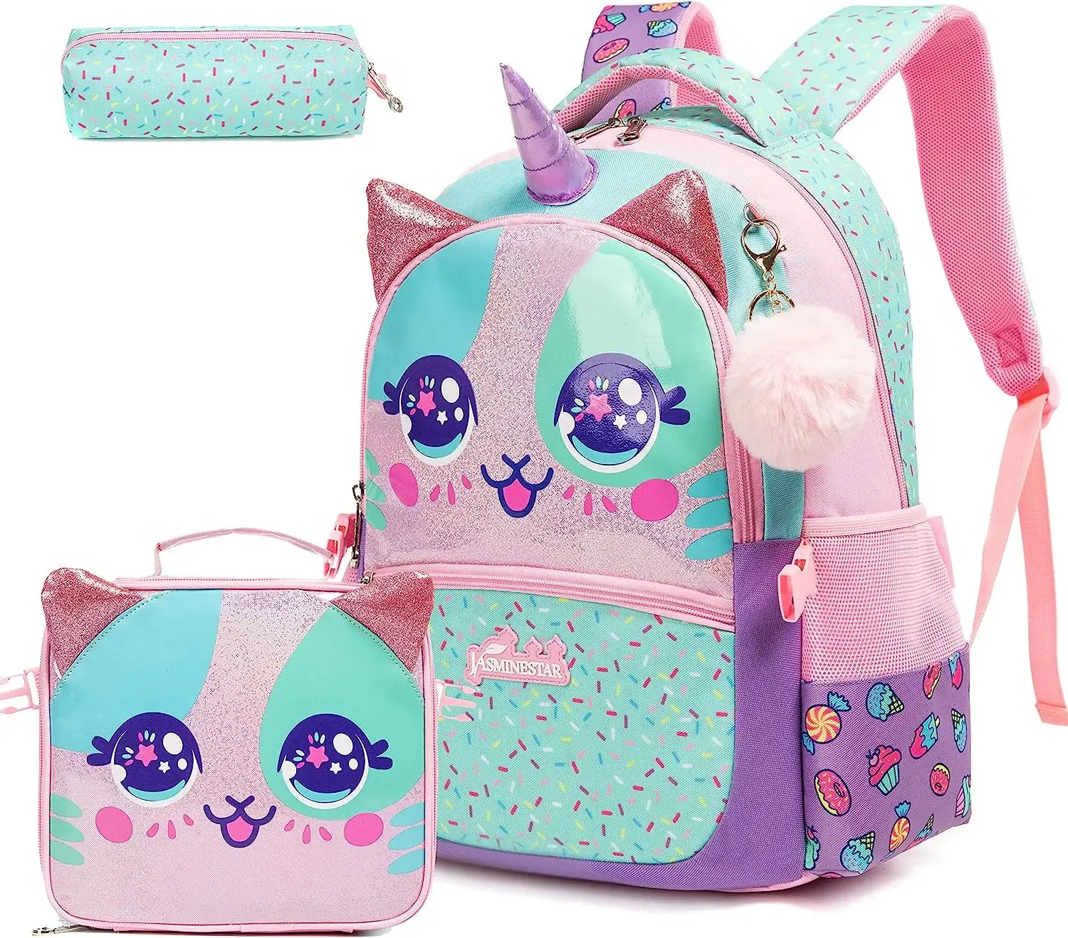 Cute Girls School Backpack Set