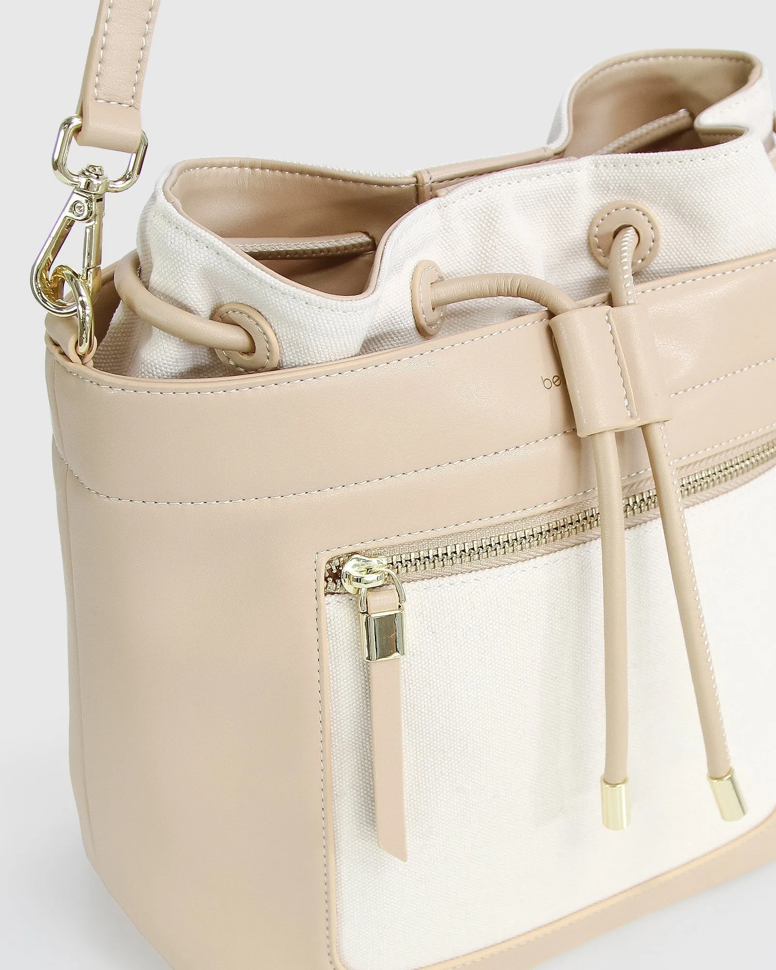 Don't Think Twice Bucket Bag - Latte FINAL SALE