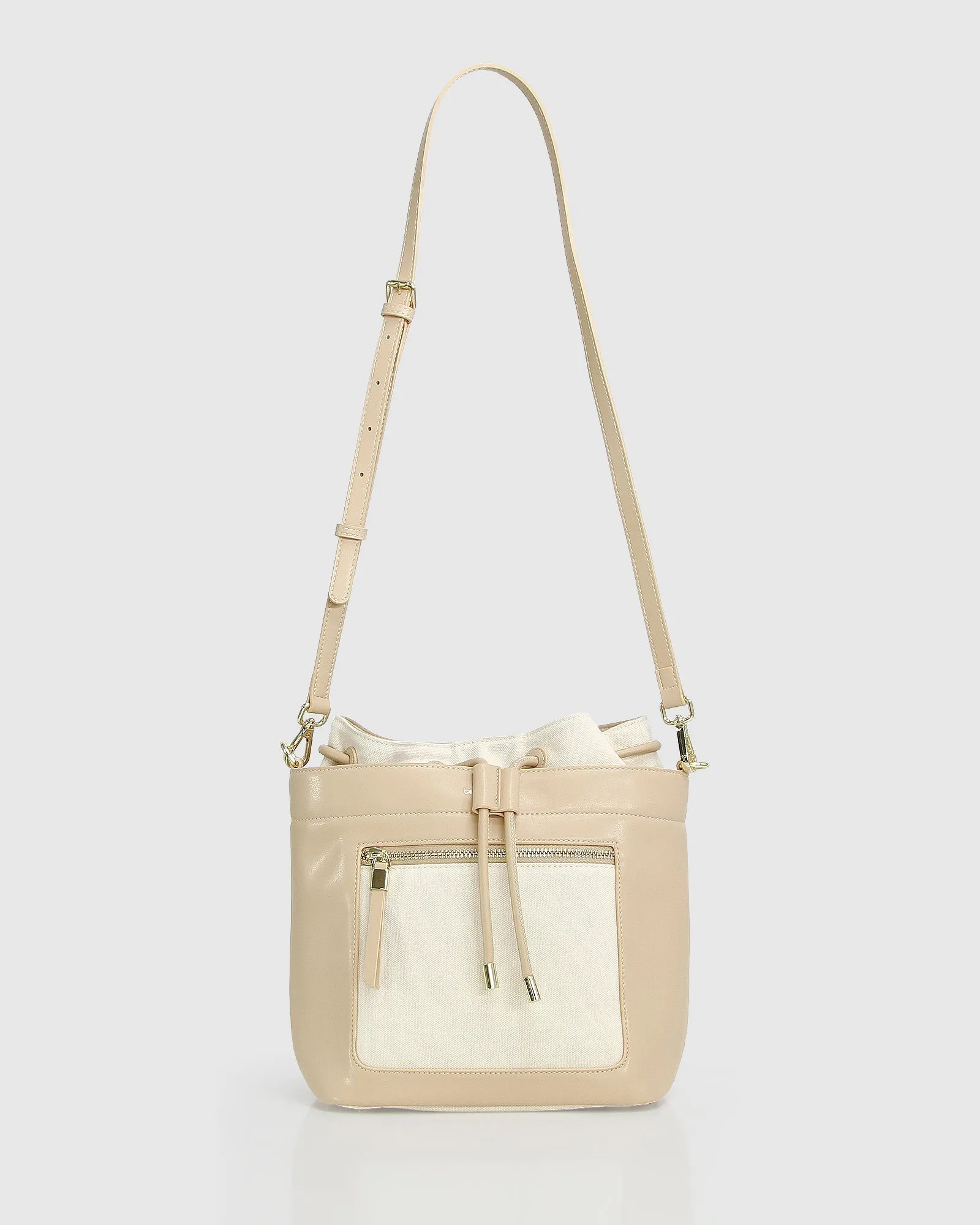 Don't Think Twice Bucket Bag - Latte FINAL SALE
