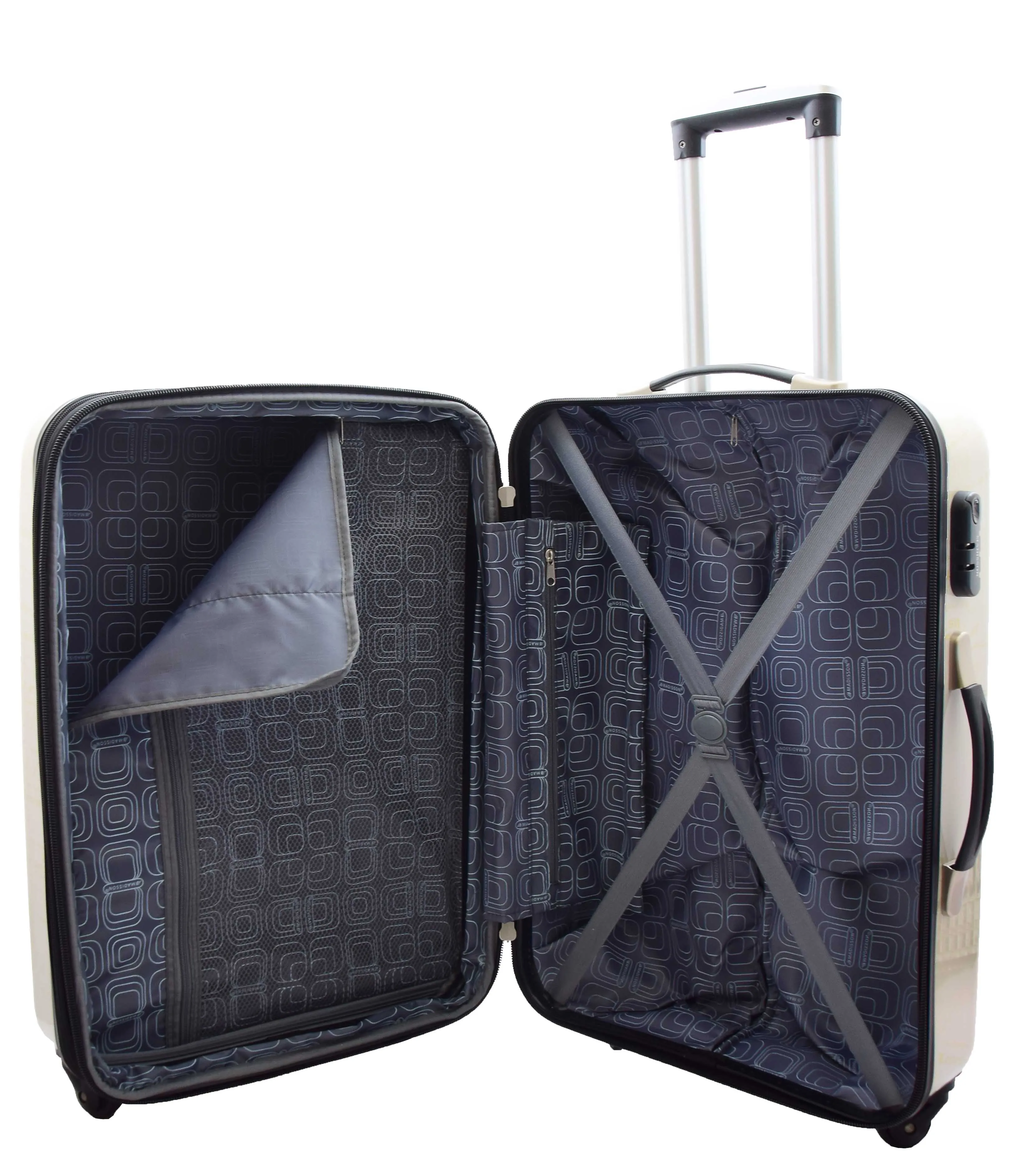 DR500 Four Wheel Suitcase Hard Shell Luggage London Print