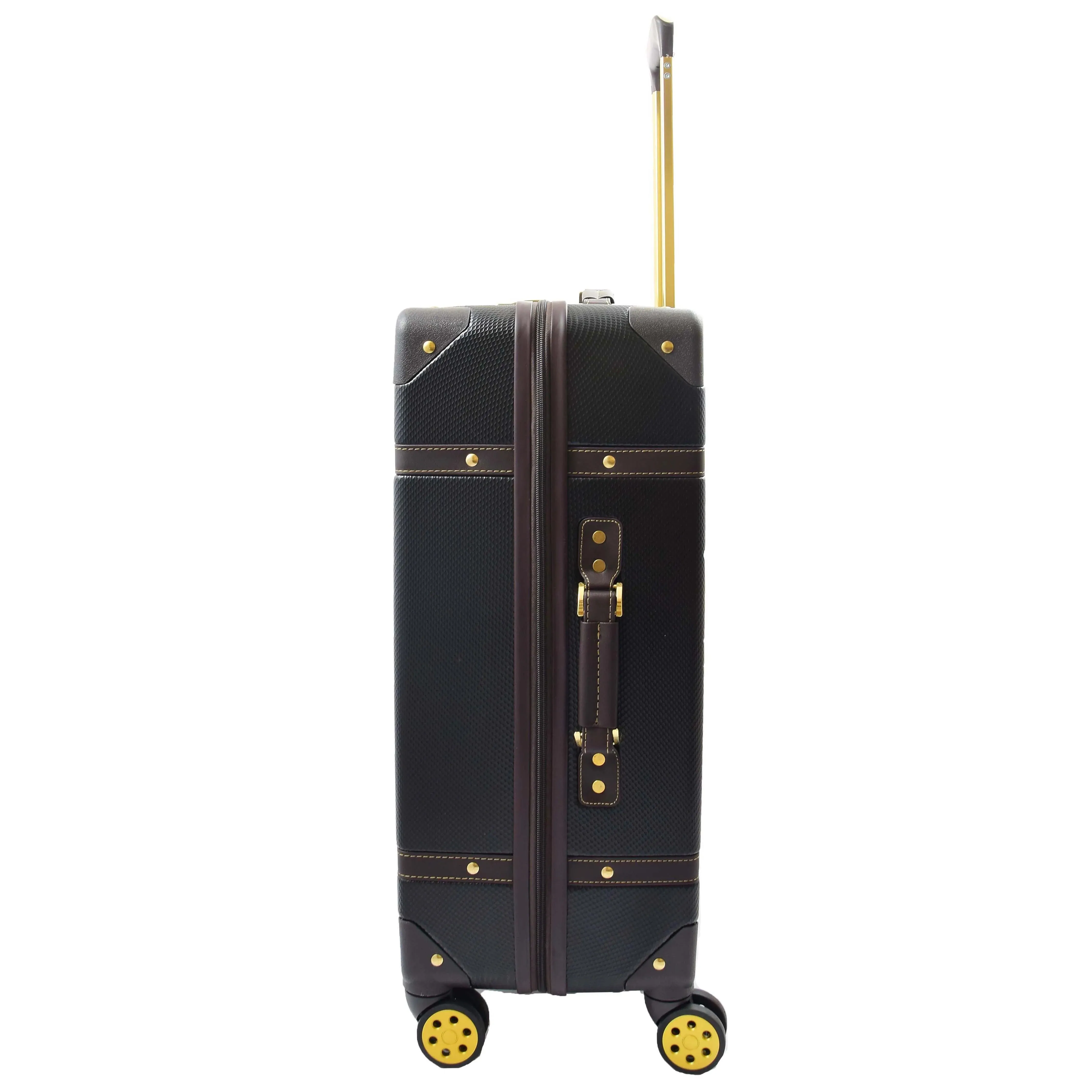 DR515 Travel Luggage with 8 Spinner Wheels Black