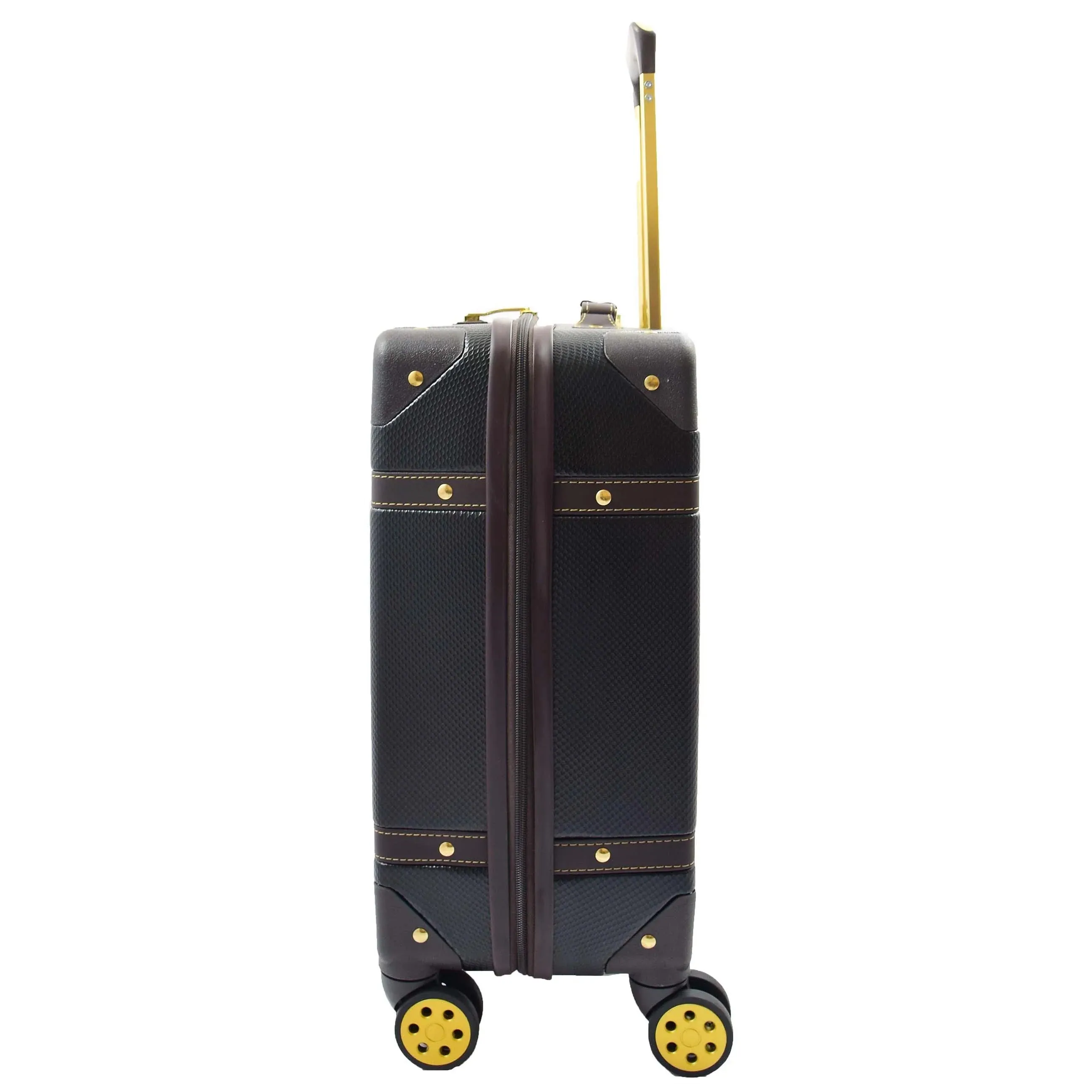 DR515 Travel Luggage with 8 Spinner Wheels Black