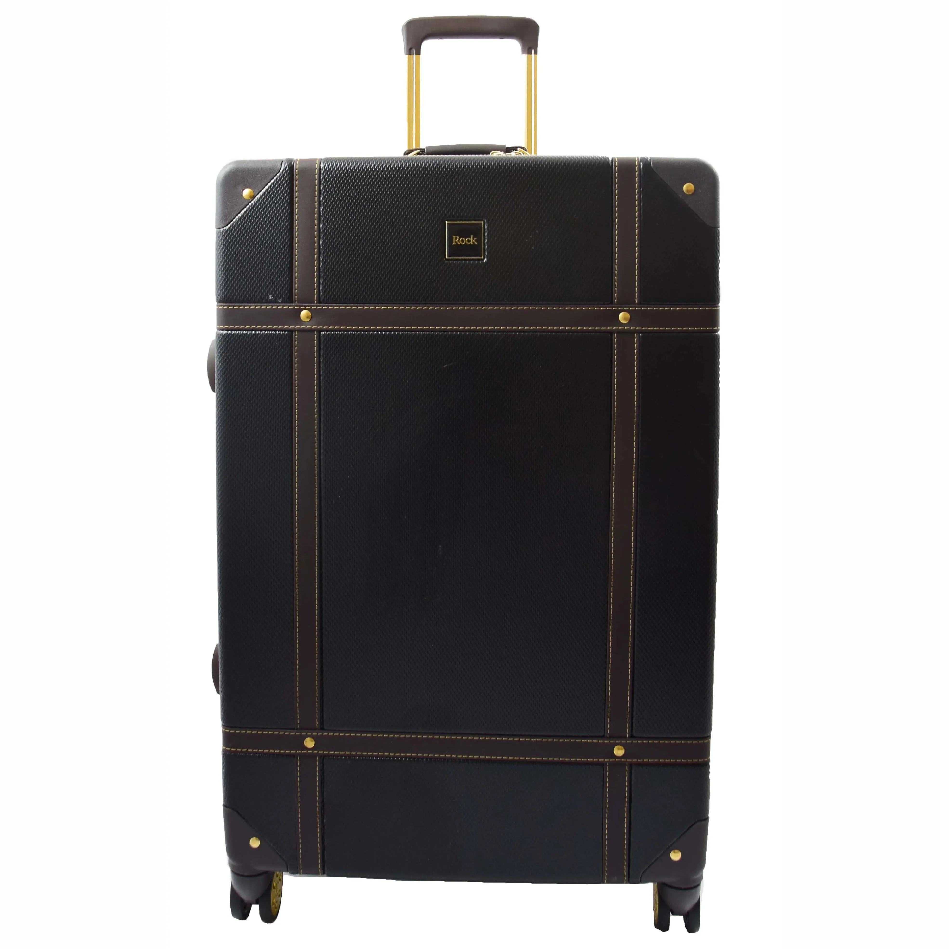 DR515 Travel Luggage with 8 Spinner Wheels Black