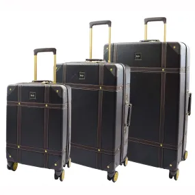 DR515 Travel Luggage with 8 Spinner Wheels Black