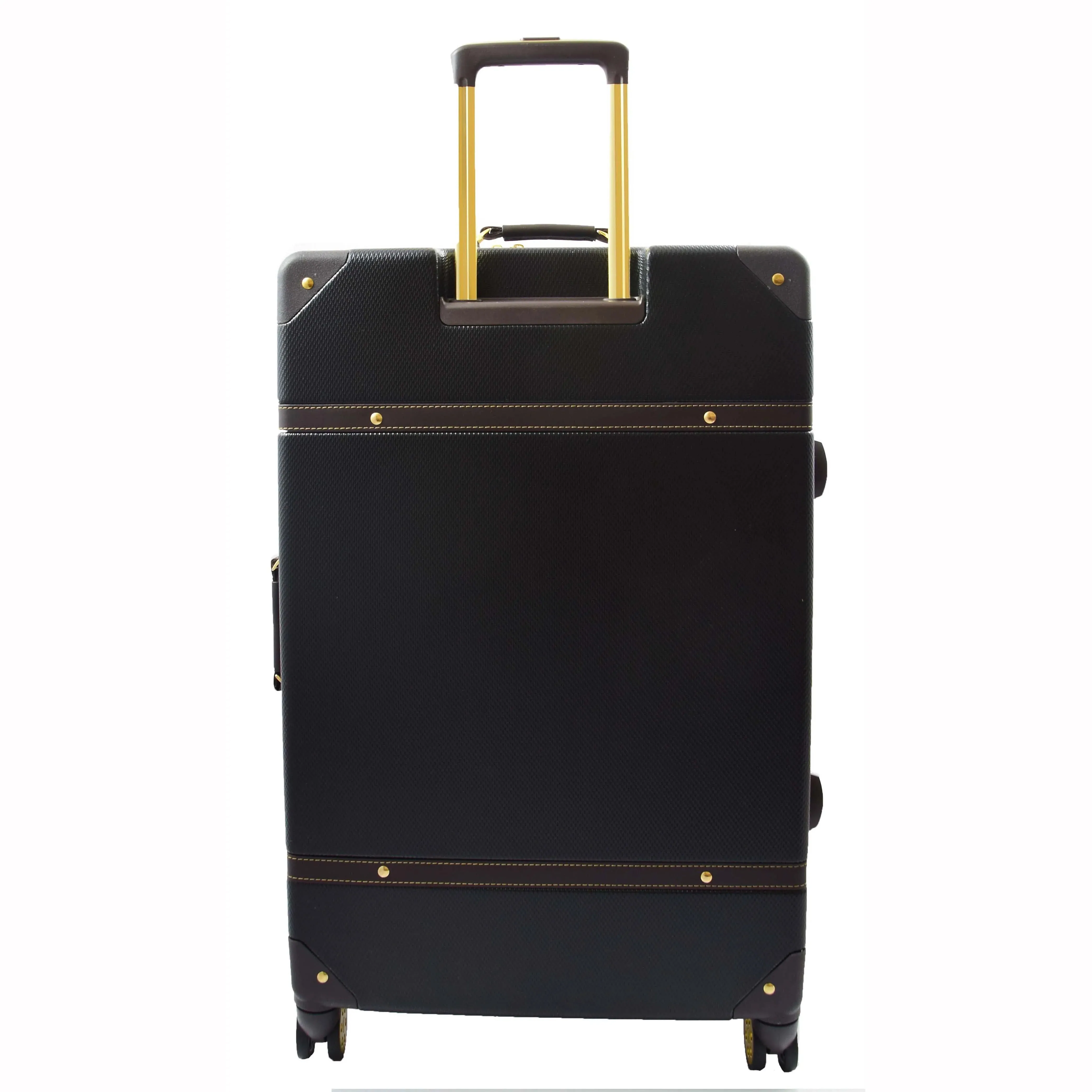 DR515 Travel Luggage with 8 Spinner Wheels Black
