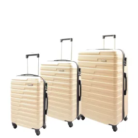 DR552 Hard Shell Four Wheel Suitcase Luggage Off White